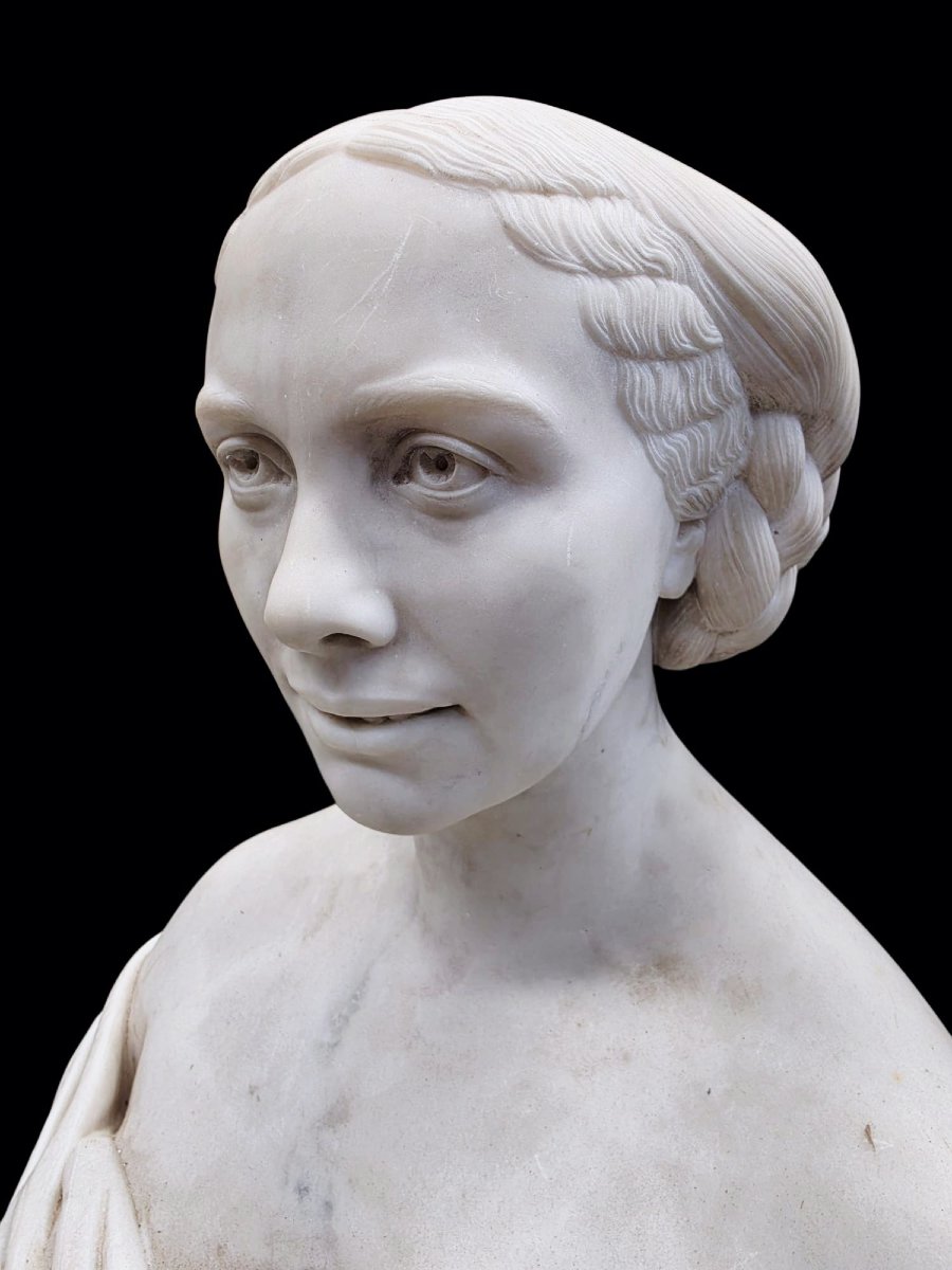 Bust Made Of Carrara Marble -photo-2