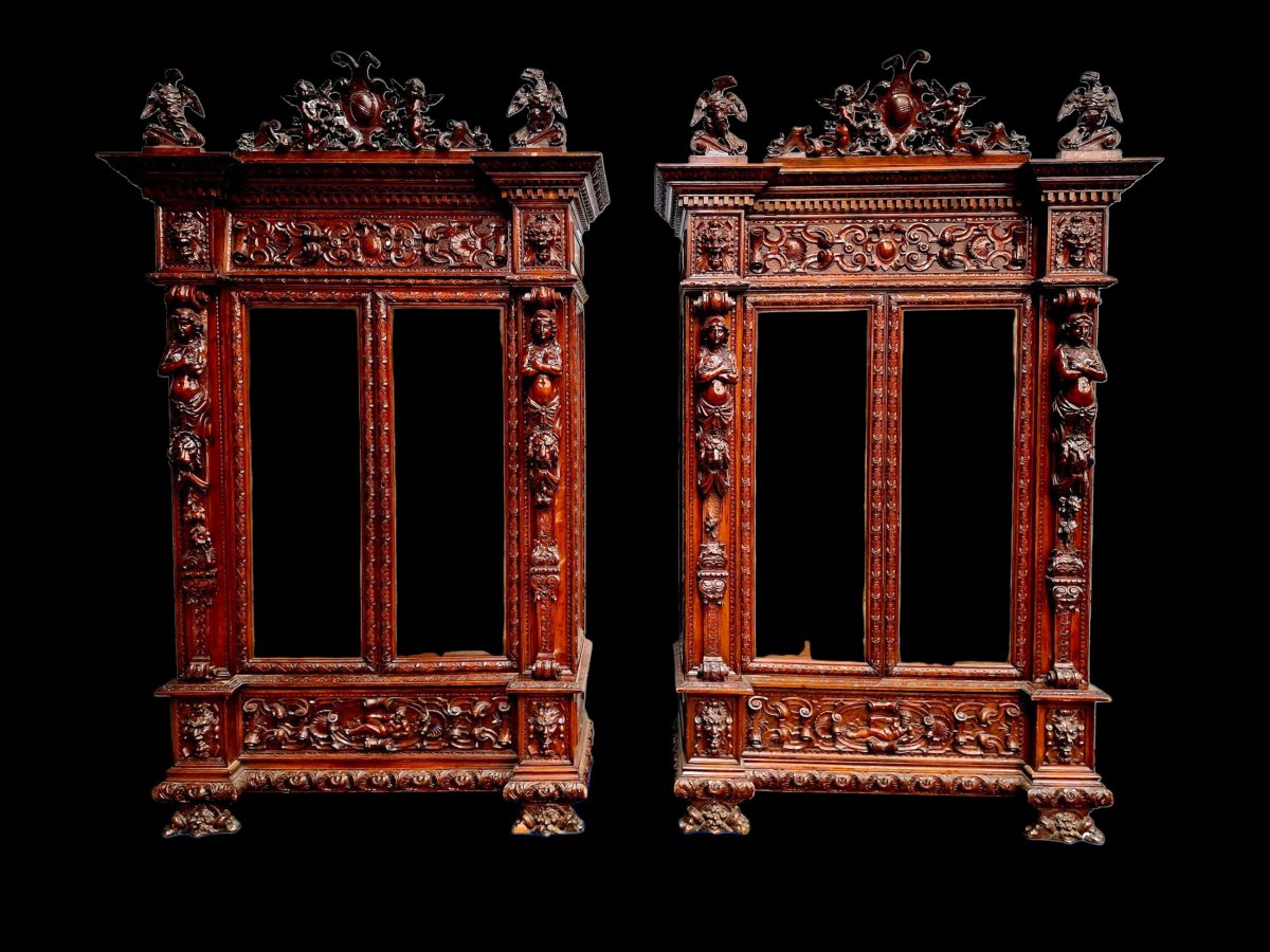 Meubles Neo-Renaissance en noyer -photo-2