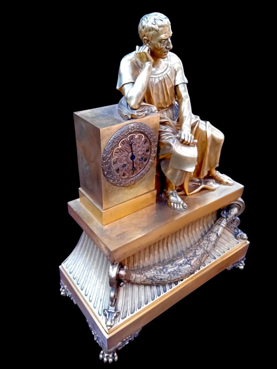 Pendule bronze doré Thomire-photo-2