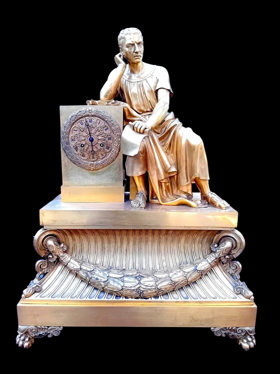 Pendule bronze doré Thomire
