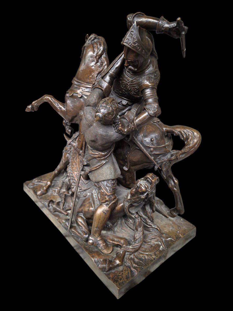 Bronze combat de Charles Martel-photo-3