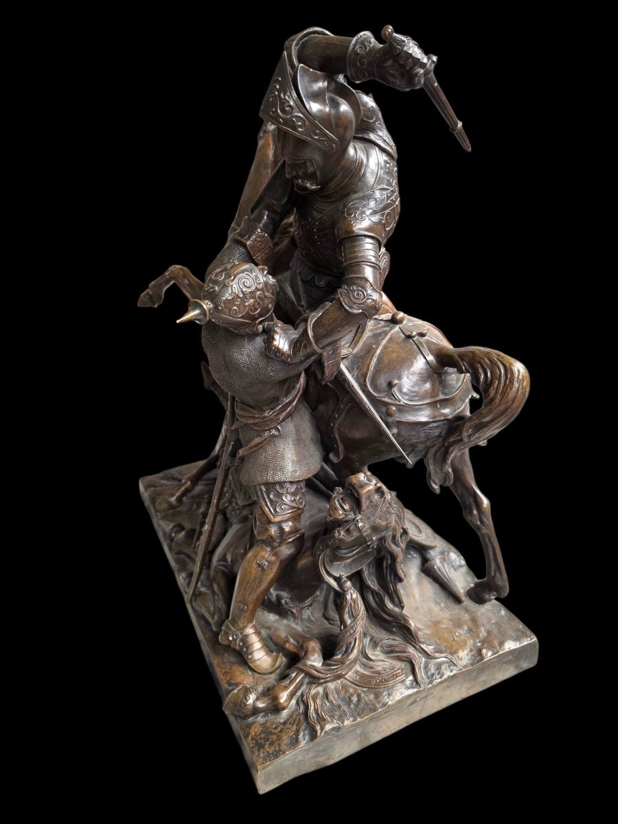 Bronze combat de Charles Martel-photo-4
