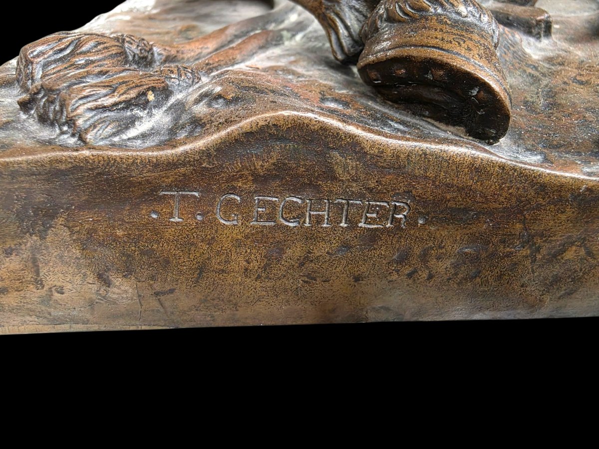 Bronze combat de Charles Martel-photo-4