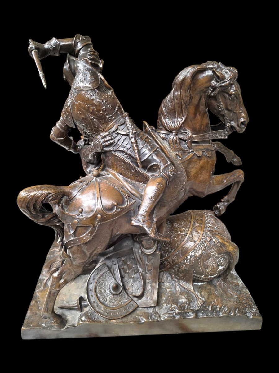 Bronze combat de Charles Martel-photo-7