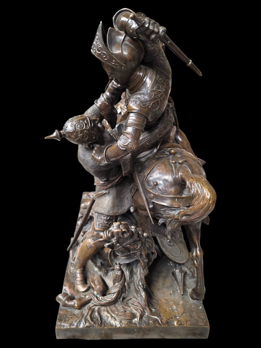 Bronze combat de Charles Martel-photo-8