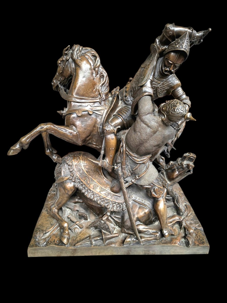 Bronze combat de Charles Martel