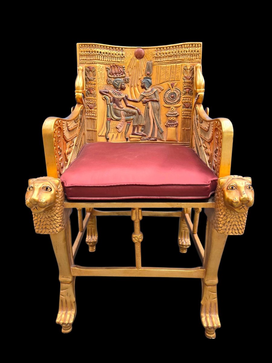 Gilded Wooden Throne -photo-3