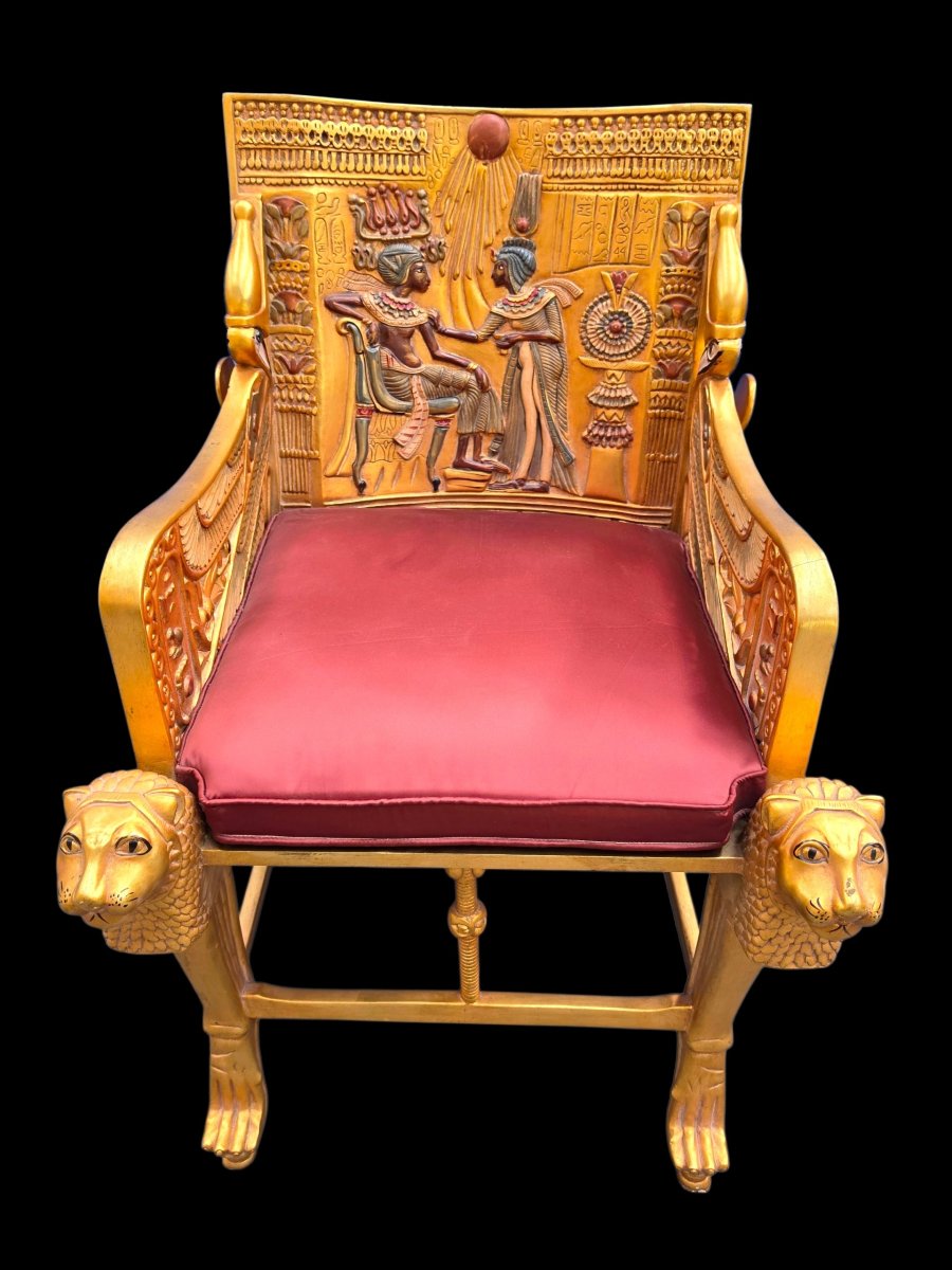 Gilded Wooden Throne -photo-2