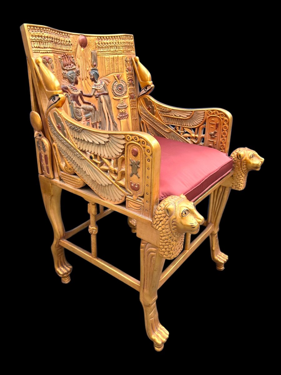 Gilded Wooden Throne 