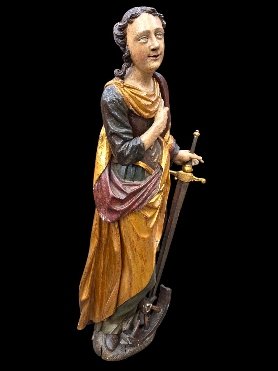 Polychrome Wooden Statue -photo-2