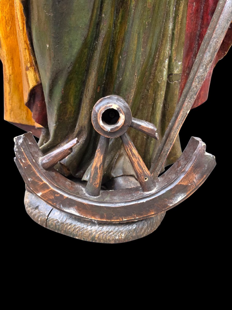 Polychrome Wooden Statue -photo-2