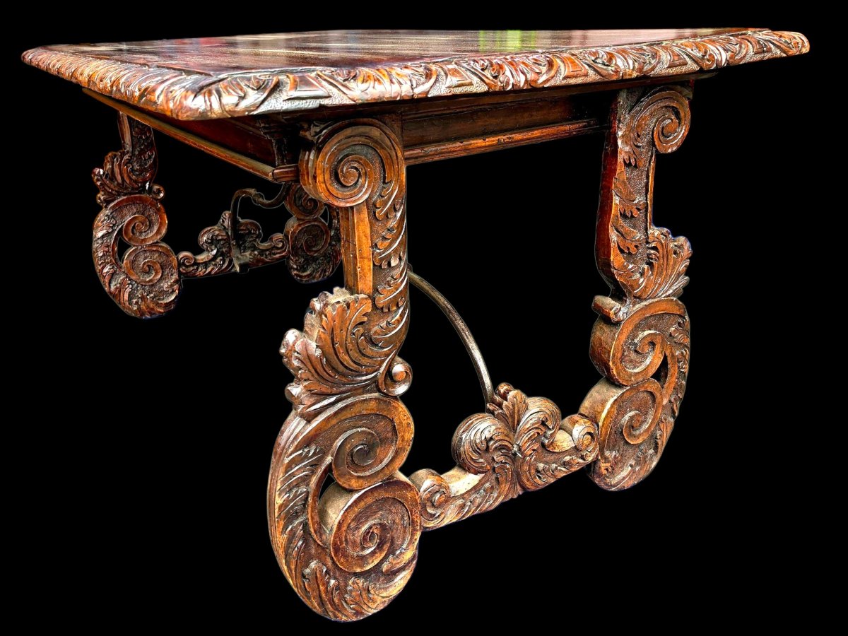 Table espagnole en noyer -photo-2