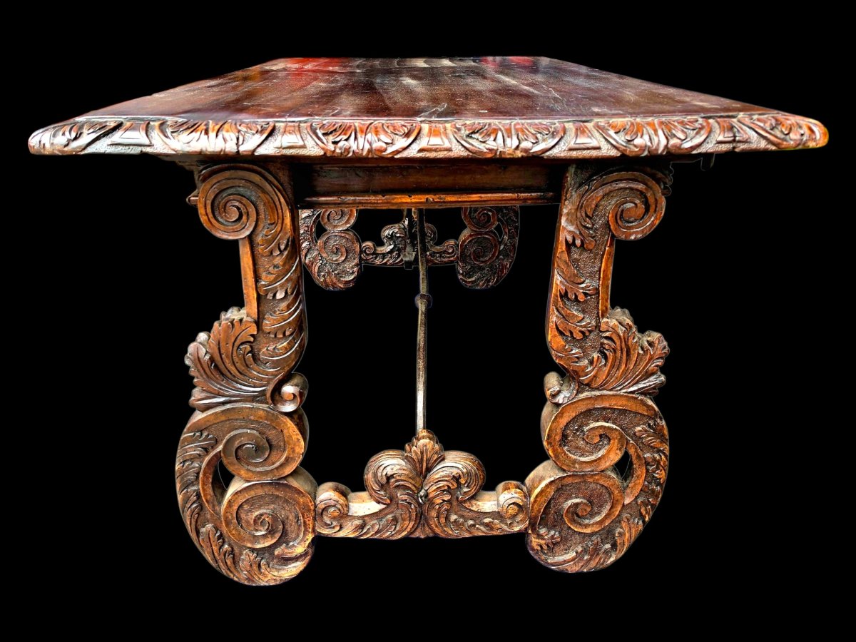 Table espagnole en noyer -photo-1