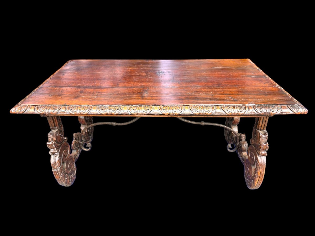Table espagnole en noyer -photo-4