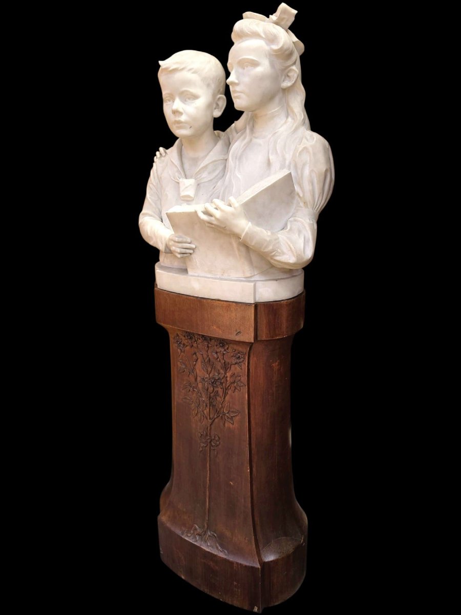Bust Made Of Carrara Marble -photo-2