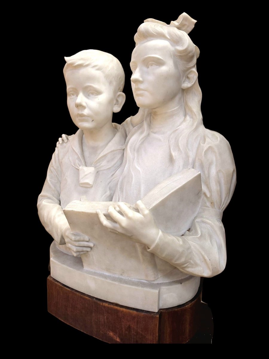 Bust Made Of Carrara Marble -photo-3