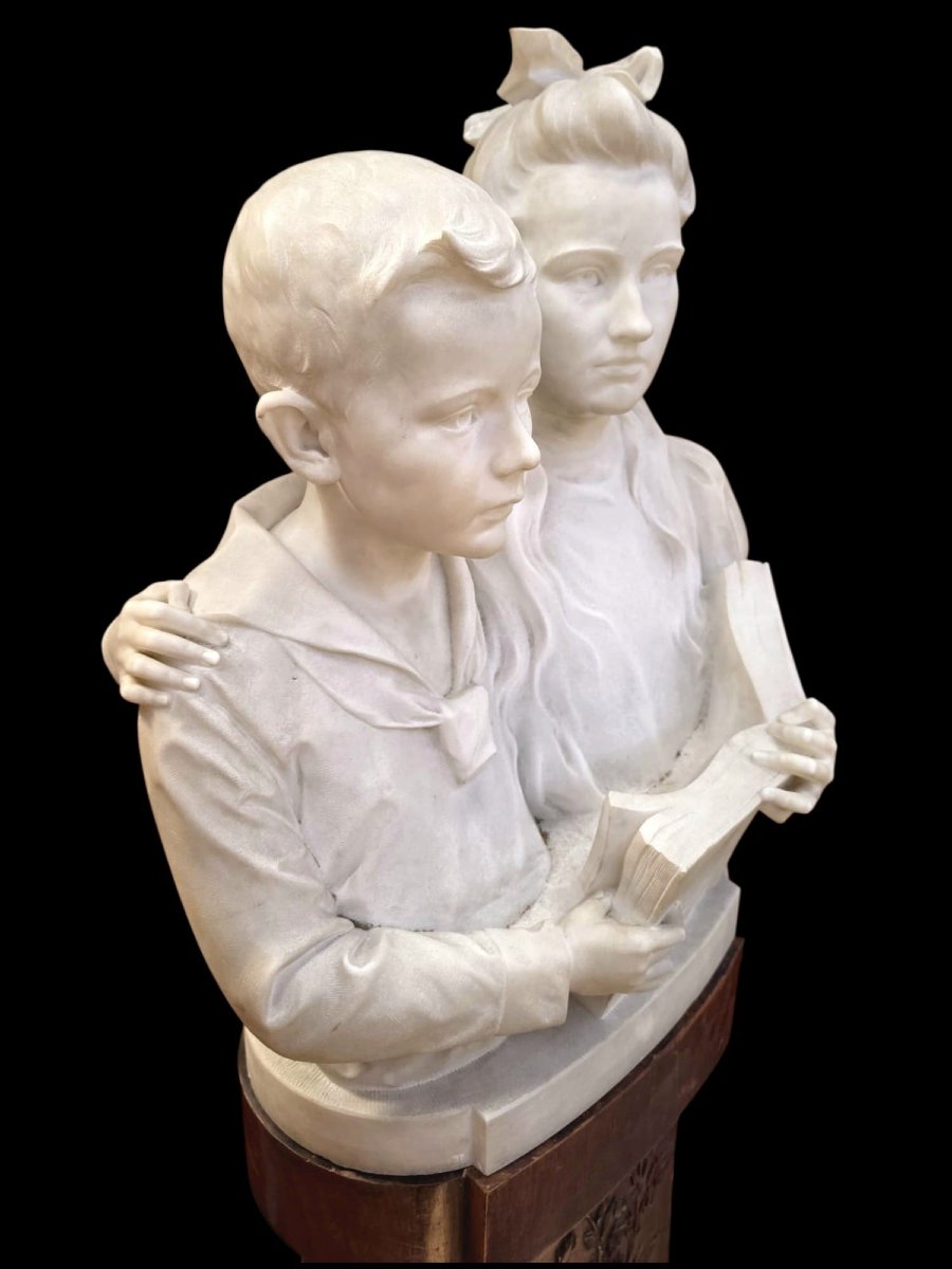 Bust Made Of Carrara Marble -photo-4