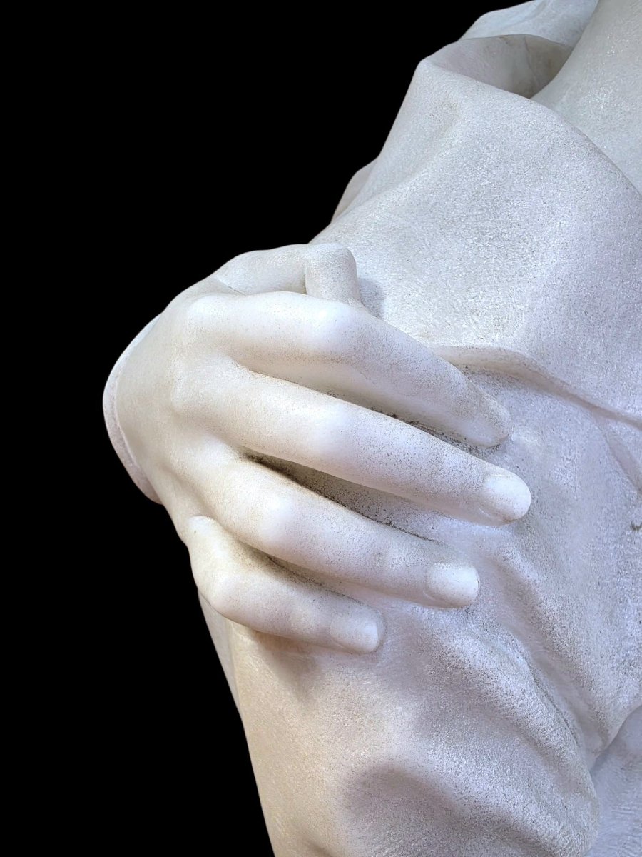 Bust Made Of Carrara Marble -photo-4