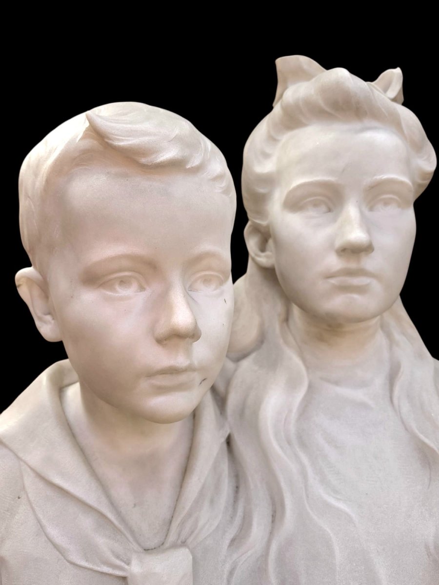 Bust Made Of Carrara Marble -photo-5