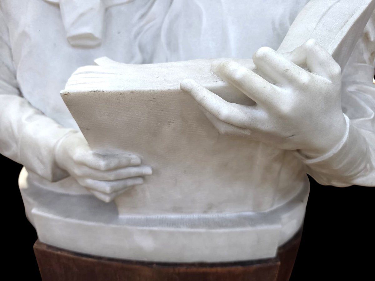 Bust Made Of Carrara Marble -photo-7