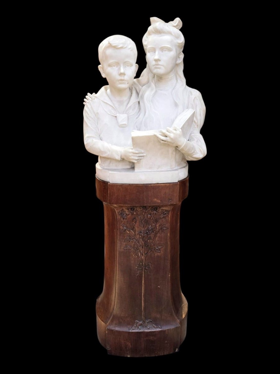 Bust Made Of Carrara Marble 