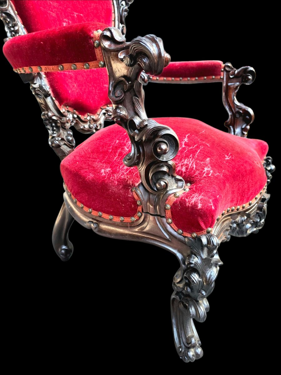 Fauteuil sculpté -photo-4