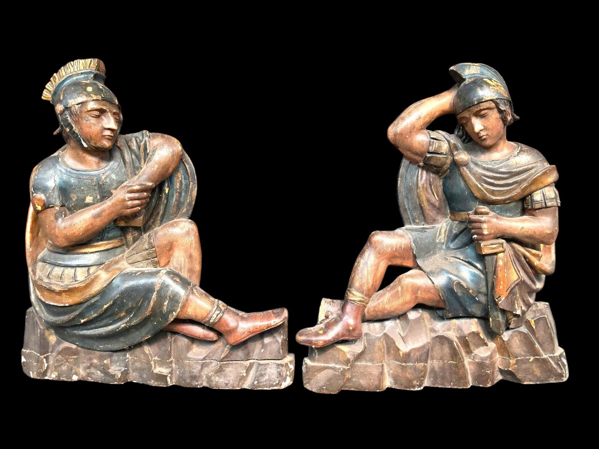 Roman Soldier Sculptures 