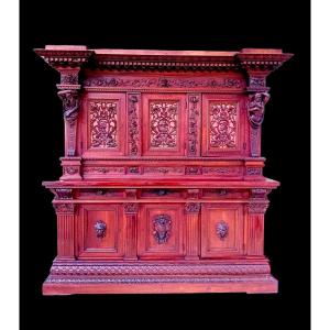 Buffet deux-corps en noyer 