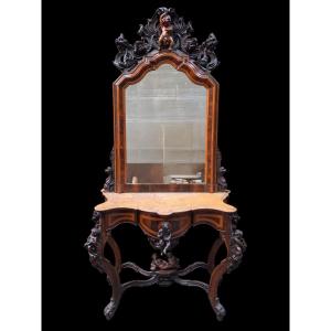 Console en noyer