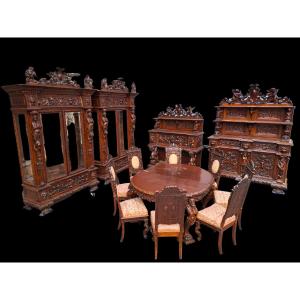 Neo-renaissance Furniture In Walnut