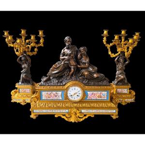 Gilded Bronze Fireplace Trim