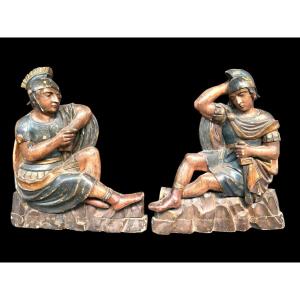 Sculptures Soldats Romains
