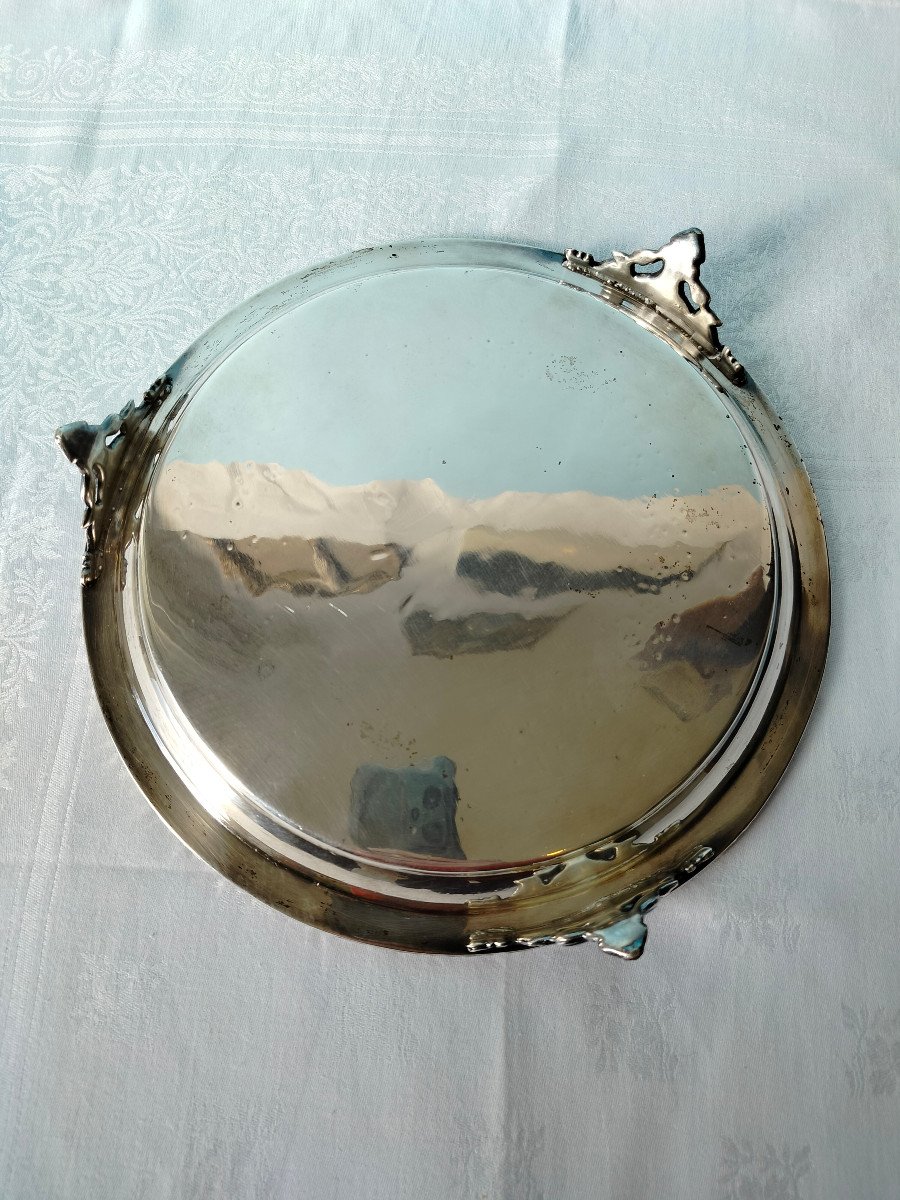 Plateau/Salver en  Métal Argenté XIX s.-photo-4