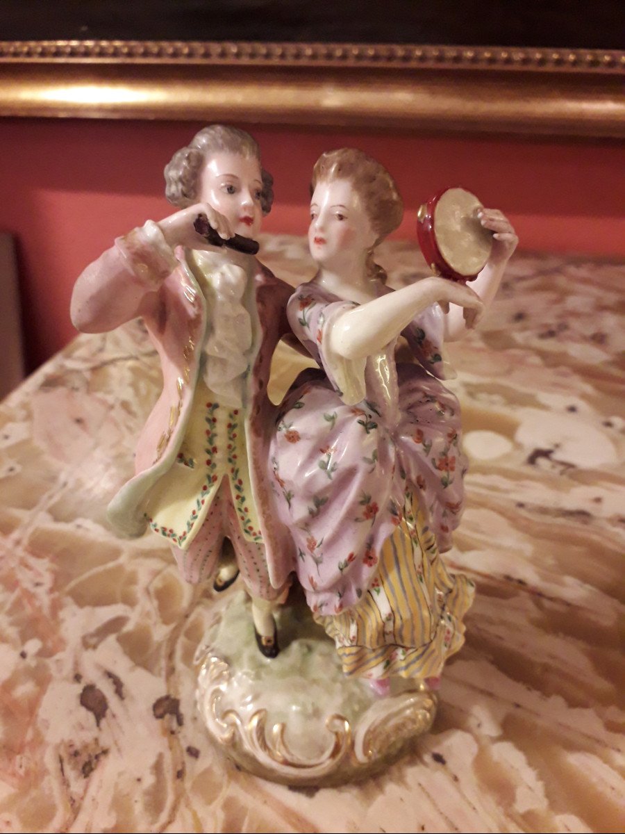 Statuine  '' The Musicians '' Saxe End 1800