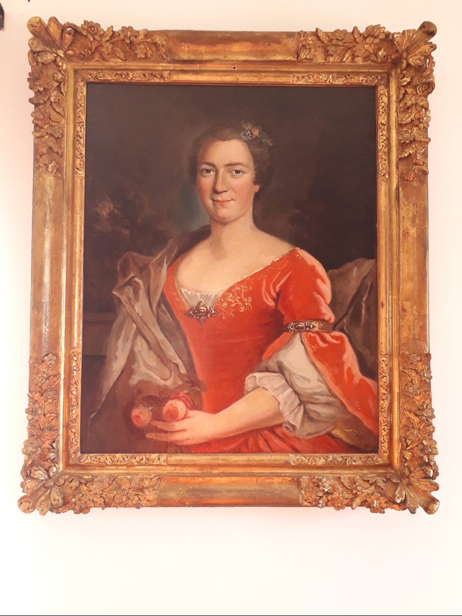 Dame de Qualité,  H. s. t.  XVIII siècle  -photo-3