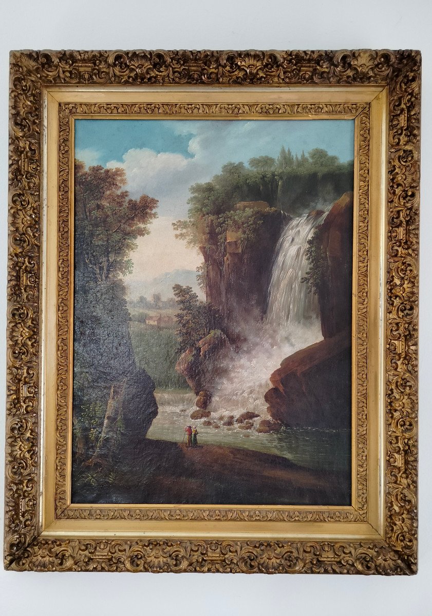 Cascade Landscape Painting Oil On Canvas 