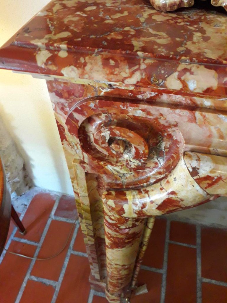 Red Marble Fireplace-photo-2