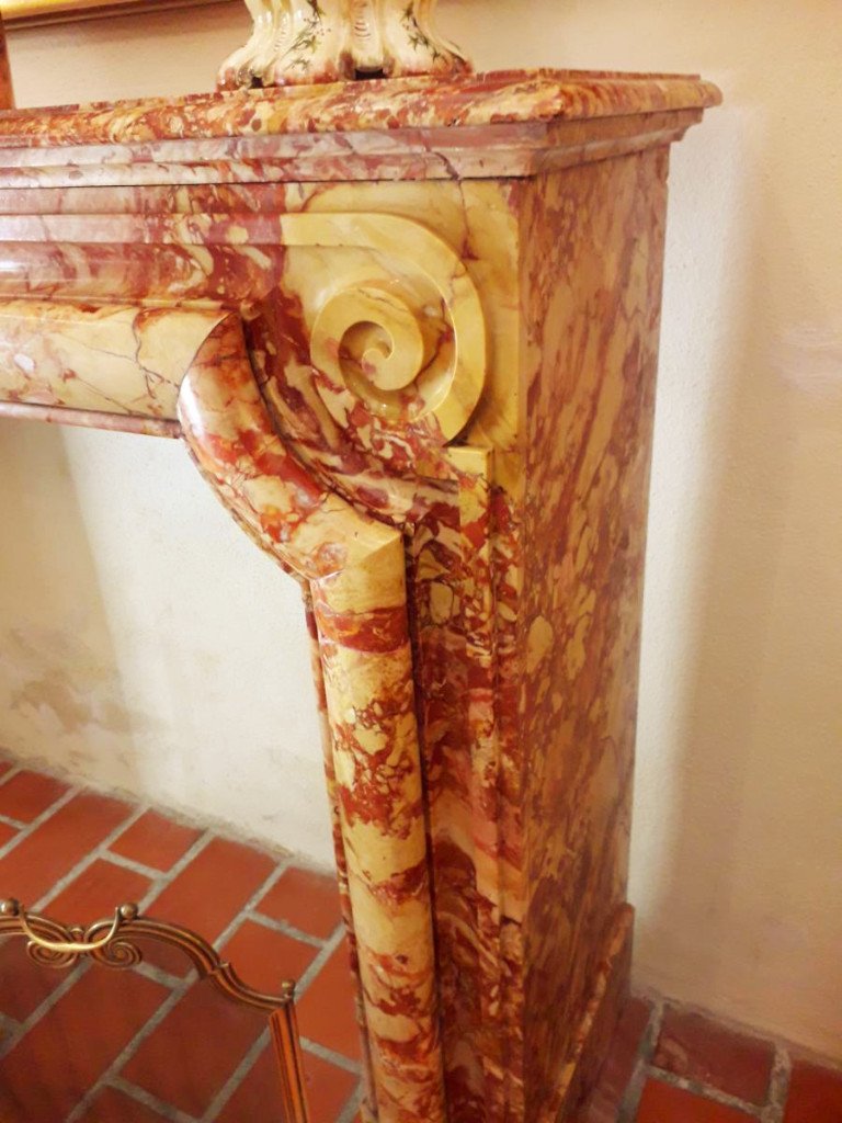 Red Marble Fireplace-photo-3