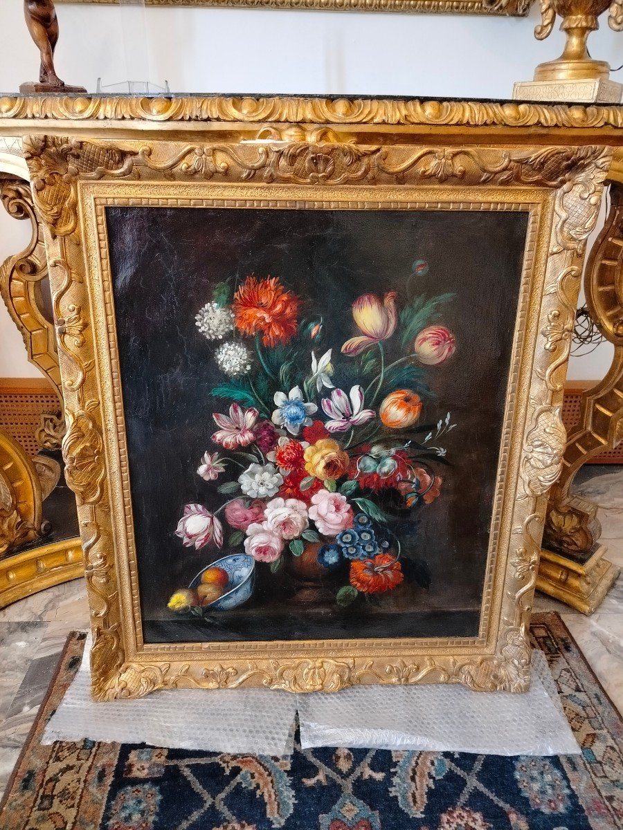 Nature Morte  h.s.t. Ecole Française-  début XIX siècle -photo-2