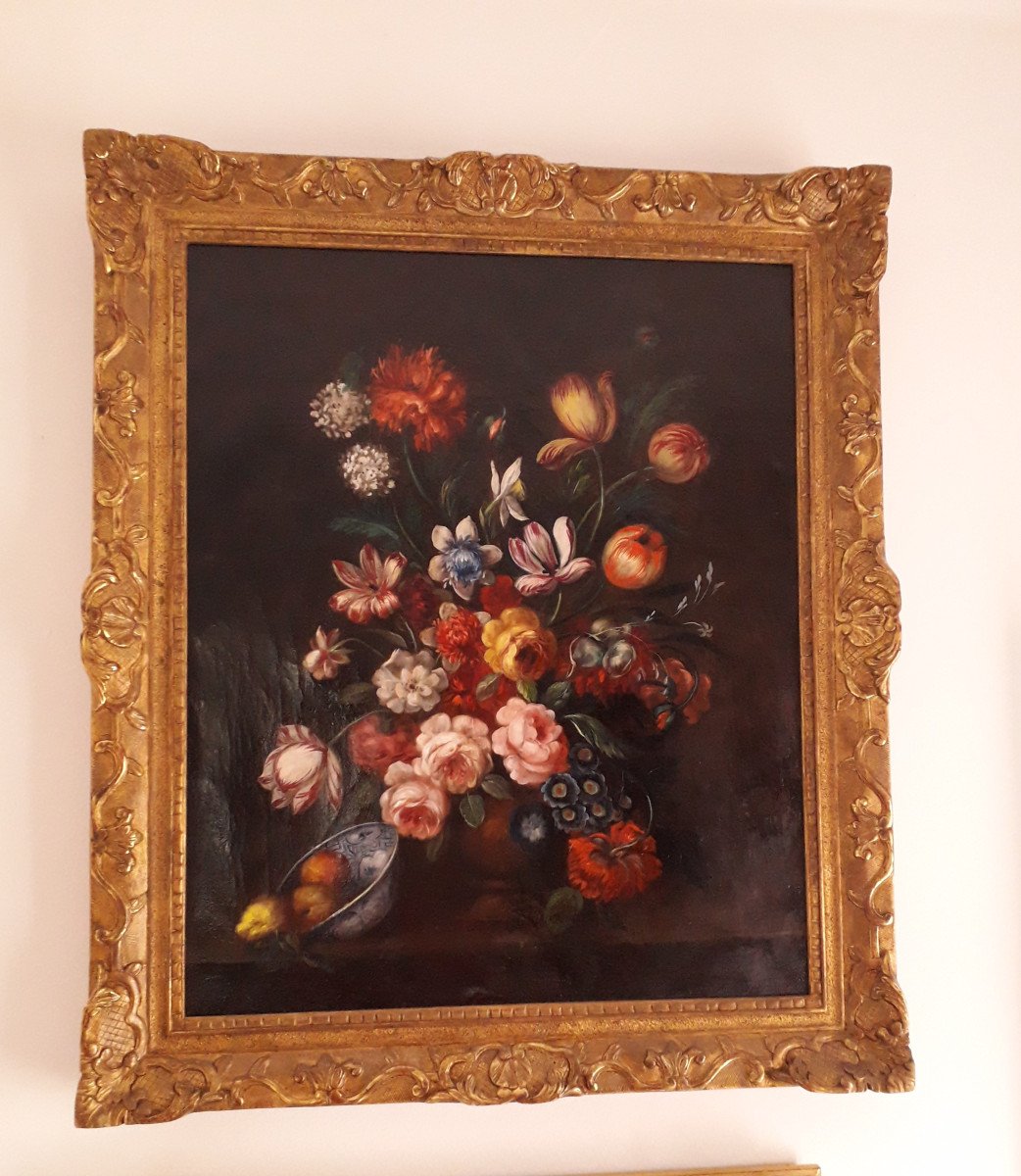 Nature Morte  h.s.t. Ecole Française-  début XIX siècle -photo-3