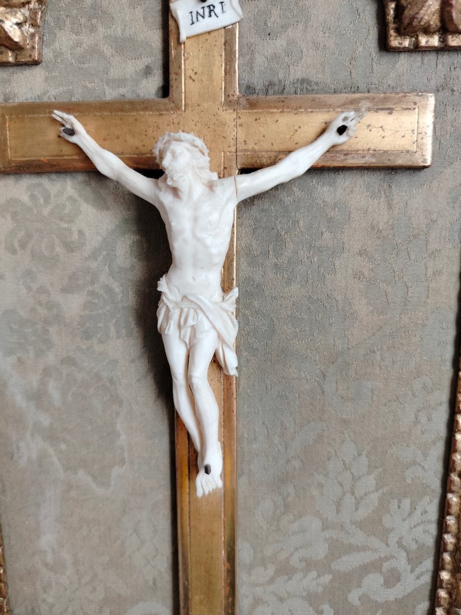 Christ crucifié en os XIX-photo-6