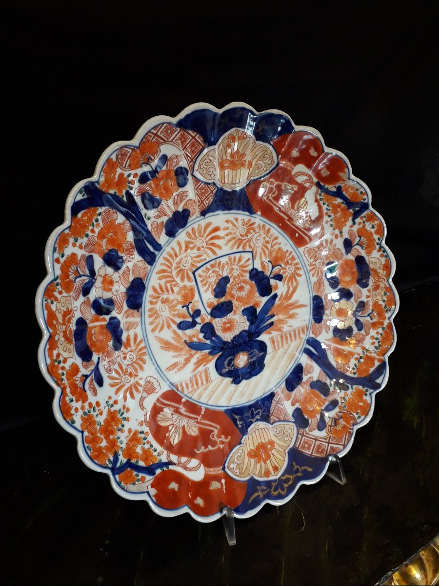 Imari Porcelain  Plate  Diam. 32 Cm-photo-4