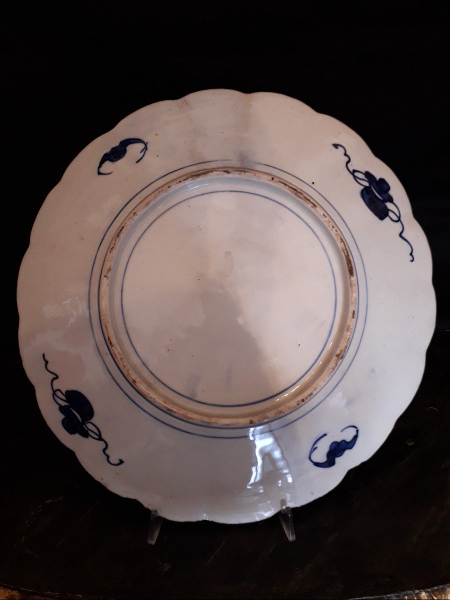 2 Plats  IMARI XIX  siècle -  Diam. 34 cm.-photo-4