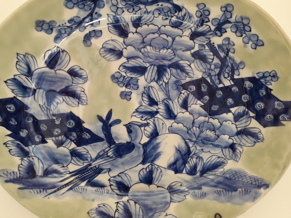 Plat Celadon-Imari XIX  -photo-3