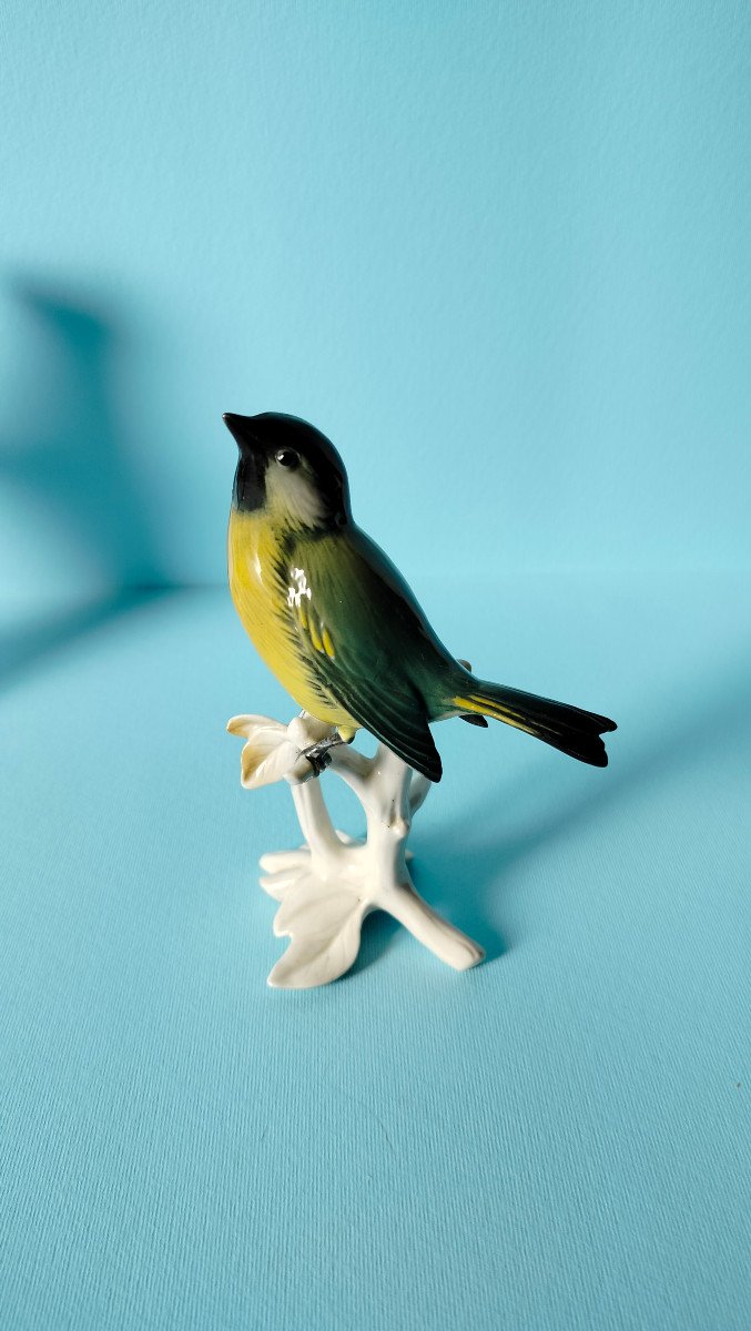 OISEAUX - Porcelaine de SAXE - (KARL ENS 1802-1865). -photo-3