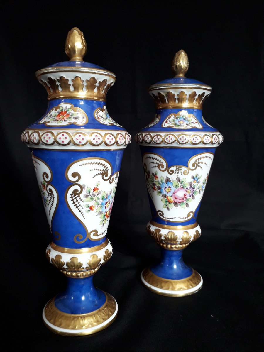 Sèvres XIX siècle - Vases en Porcelaine-photo-3