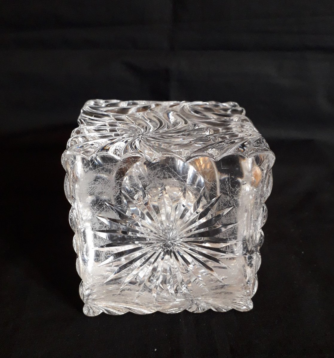 Crystal And Brass Inkwell-photo-5