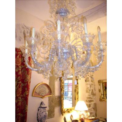 Chandelier Pastoral, 10 Lights,  Murano Venice Glass