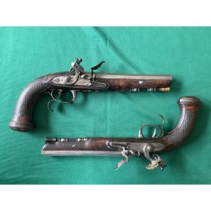 Pair Of Consulate Period Officer Pistol