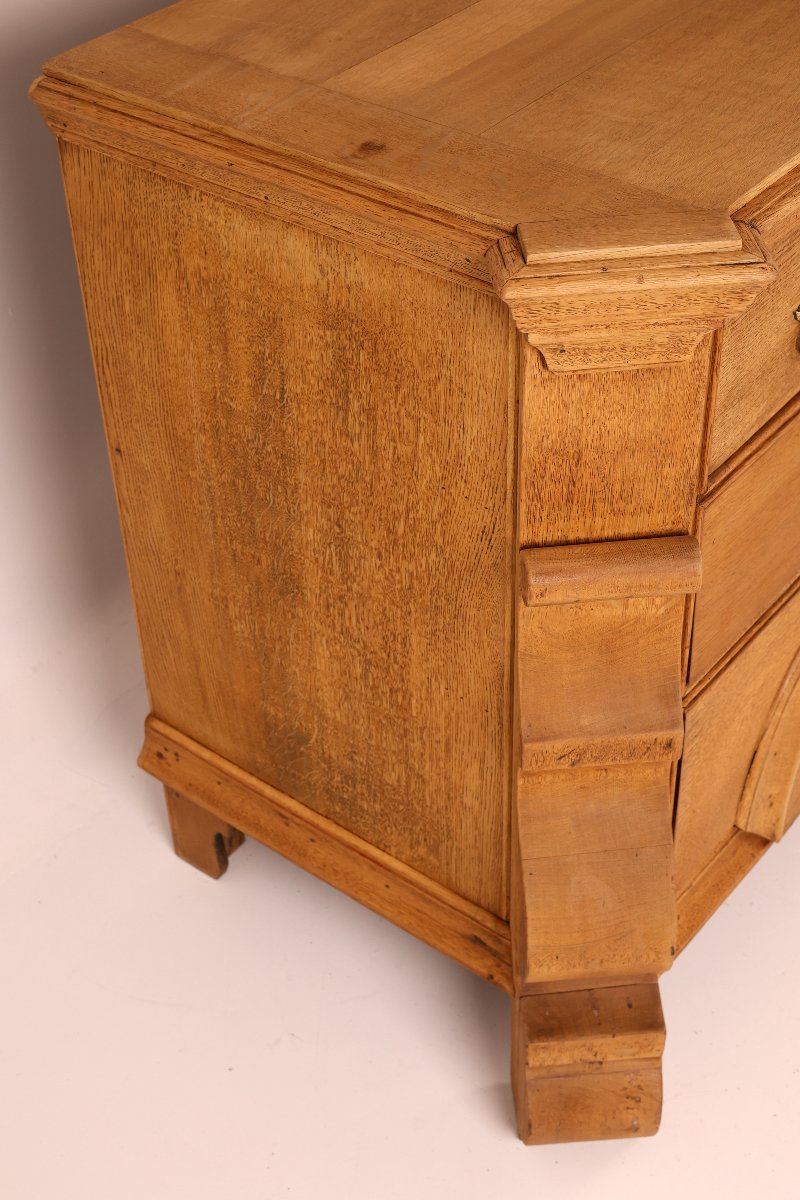 Commode baroque hollandaise du XVIIIᵉ siècle en chêne blanchi, Pays-Bas-photo-3